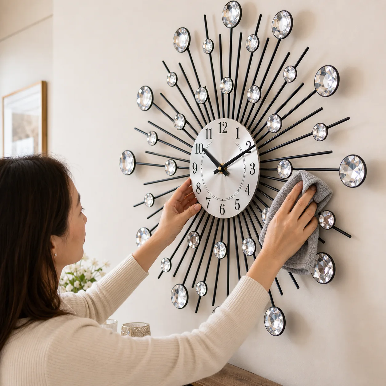 Cleaning the Decorative Wall Clock Cleaning the Decorative Wall Clock
