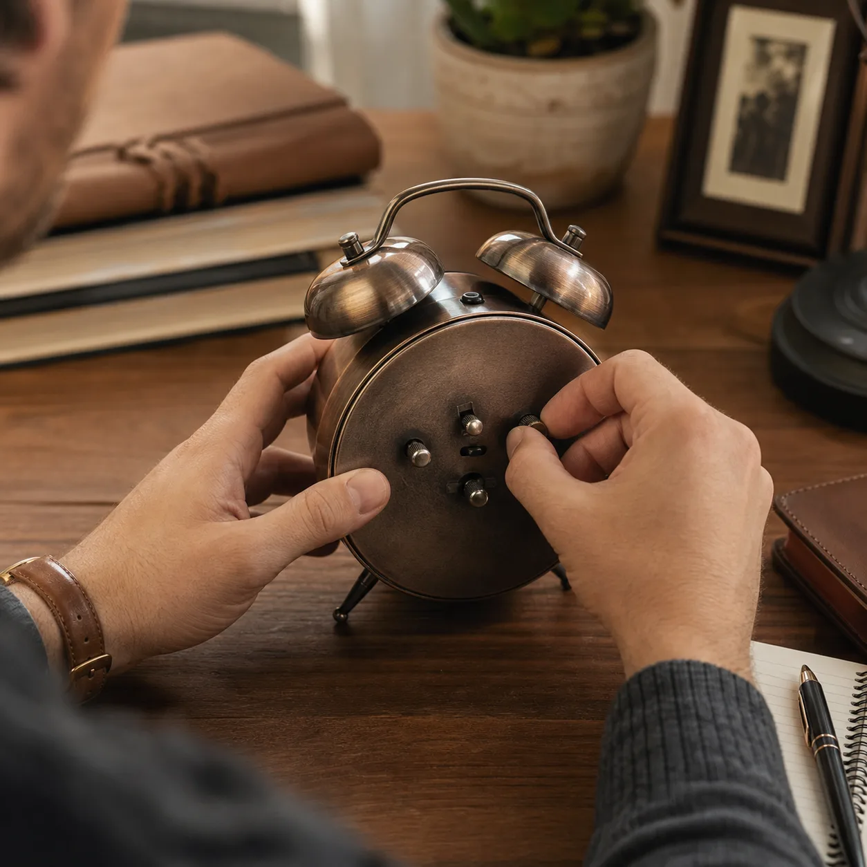Adjusting the Time on the Twin Bell Alarm Clock Adjusting the Time on the Twin Bell Alarm Clock