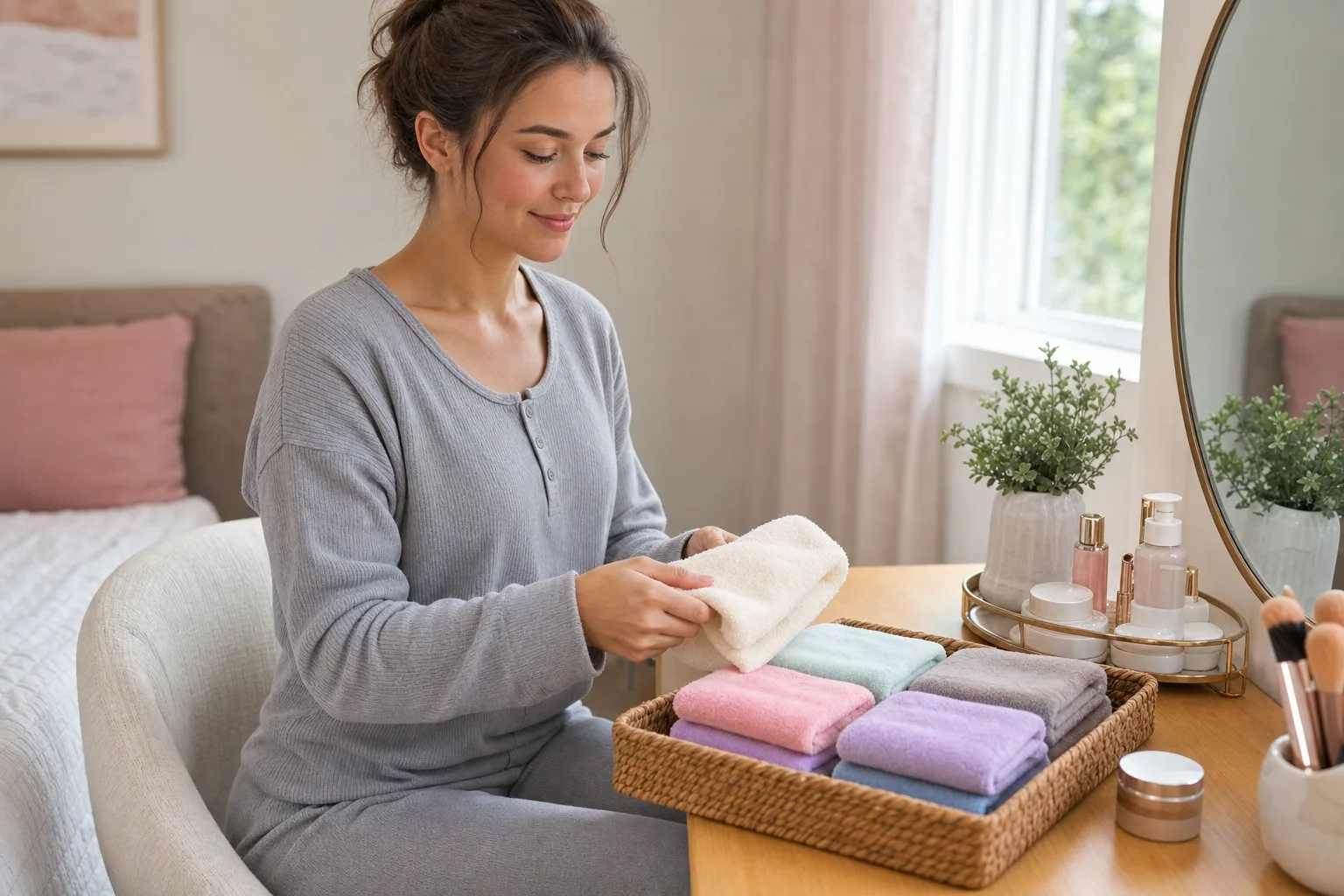 Bedroom Vanity Towel Folding Bedroom Vanity Towel Folding