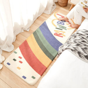 Soft Non-Slip Bedside Runner Rug - Cute Kawaii Nursery & Bedroom Floor Mat