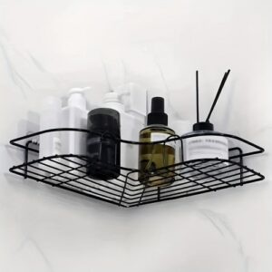 Modern Adhesive Corner Shower Caddy - No-Drill Metal Bathroom Organizer