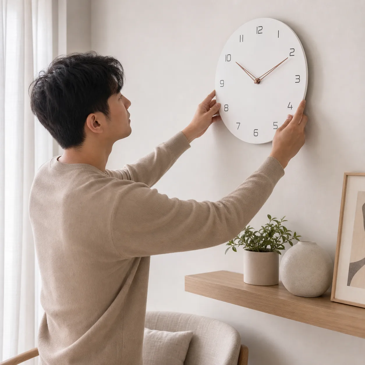 Minimalist Nordic clock alignment Minimalist Nordic clock alignment