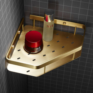 Modern Corner Shower Caddy - Rustproof Space Aluminum Bathroom Organizer Shelf