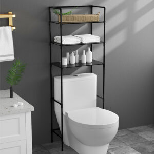 Modern 3-Tier Over-the-Toilet Bathroom Organizer & Space-Saving Storage Shelf