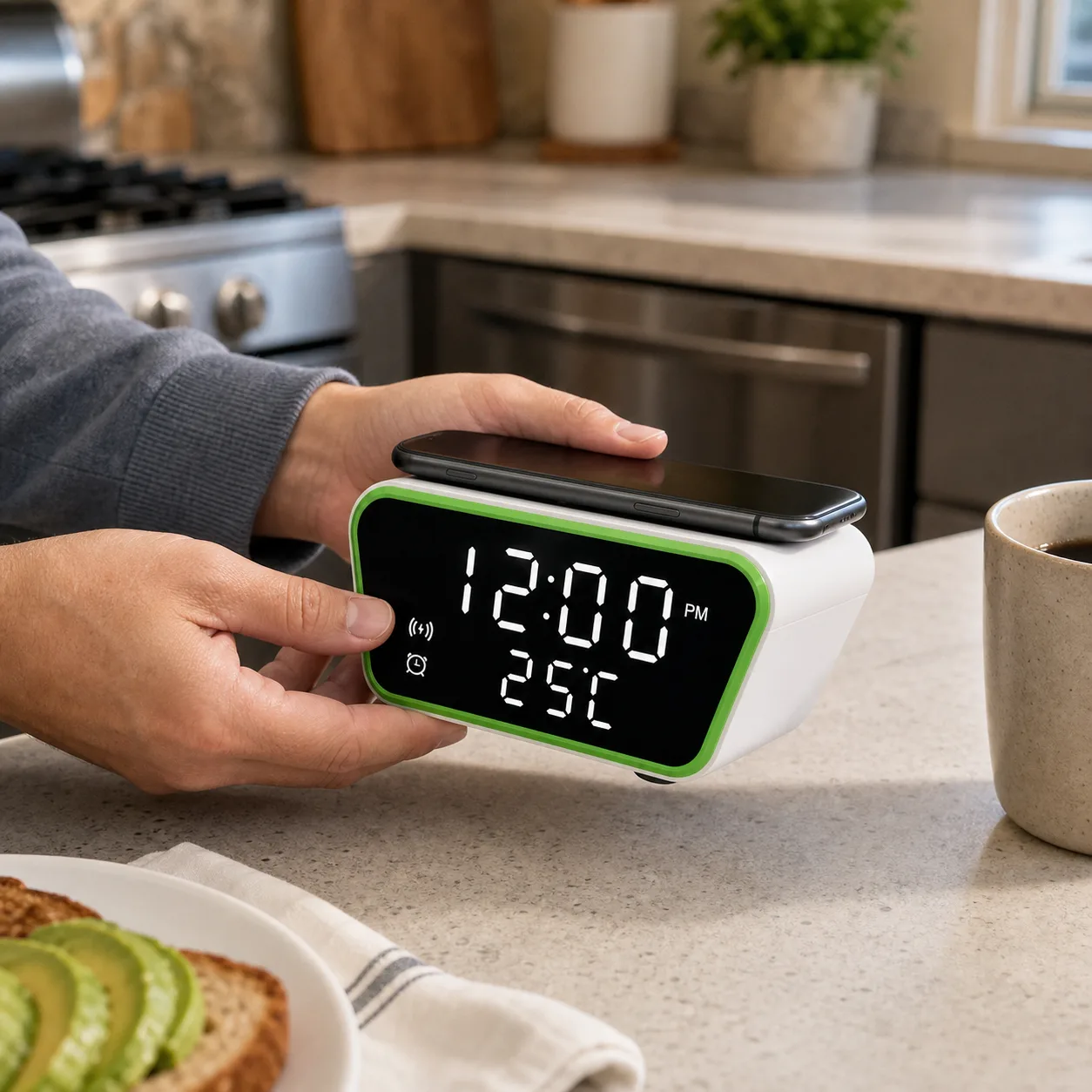 Kitchen Counter Digital Clock Setup Kitchen Counter Digital Clock Setup