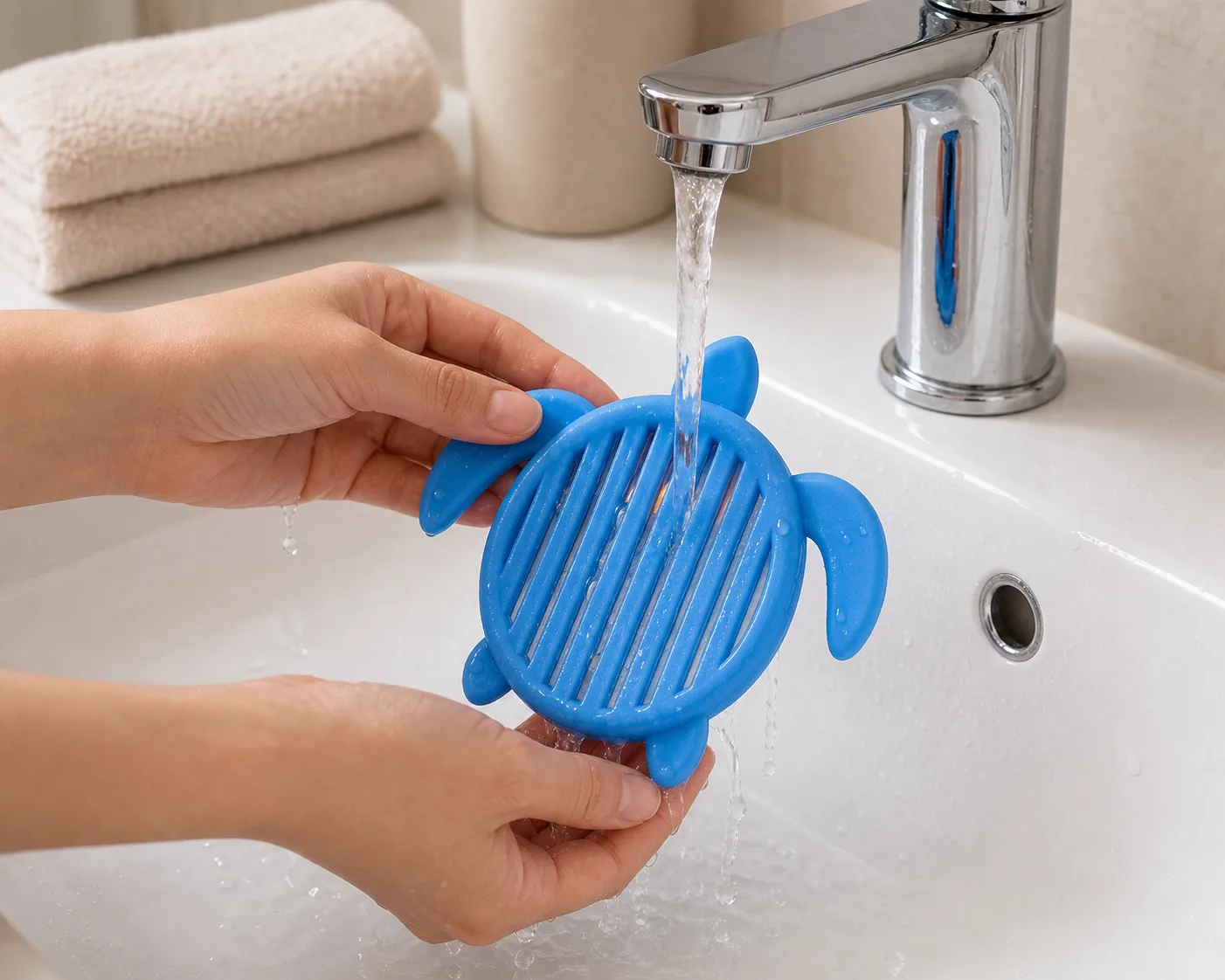 Rinsing Self-Draining Turtle Soap Dish Rinsing Self-Draining Turtle Soap Dish