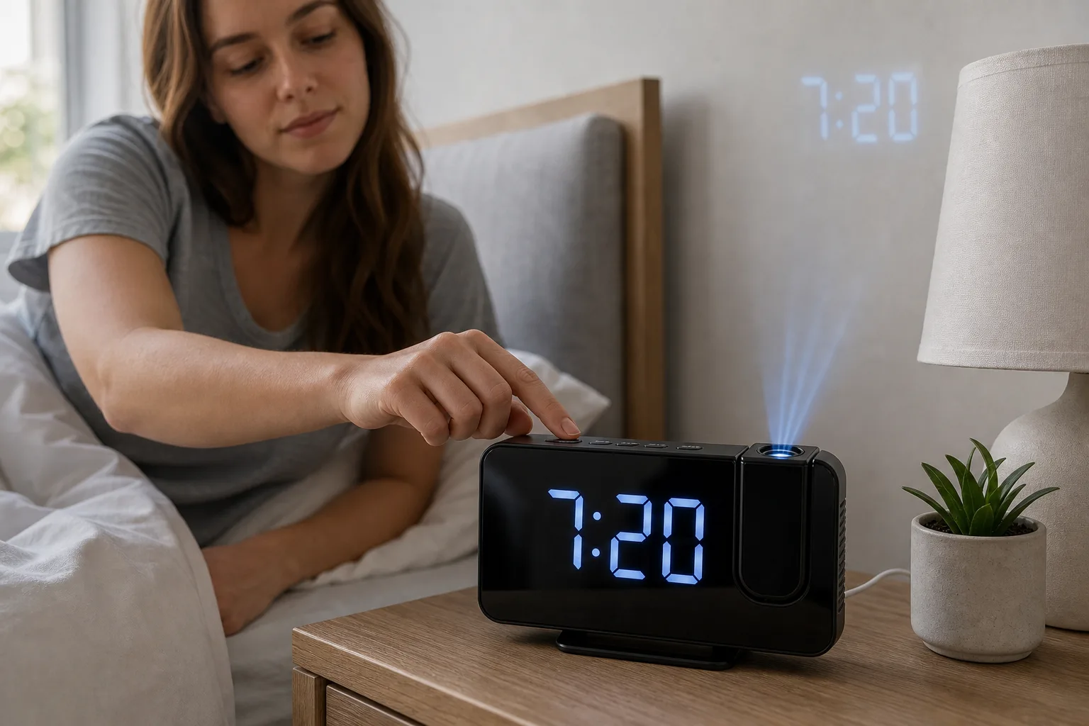 Projection Alarm Clock Morning Controls Projection Alarm Clock Morning Controls