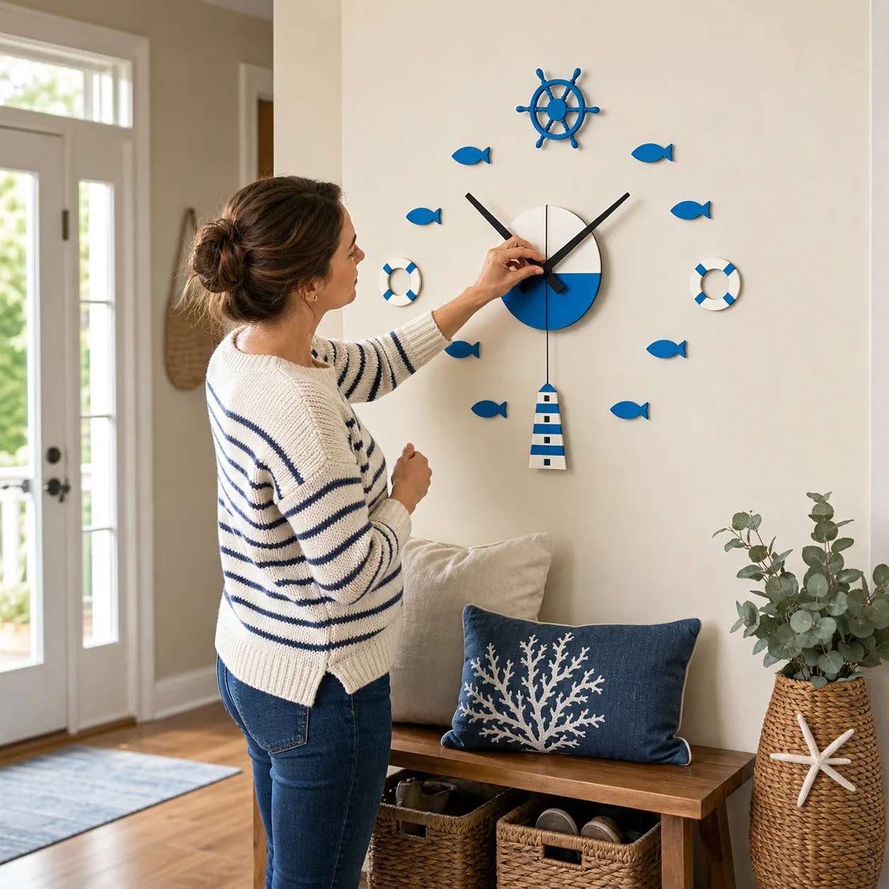 Nautical DIY Wall Clock Time Adjustment Nautical DIY Wall Clock Time Adjustment
