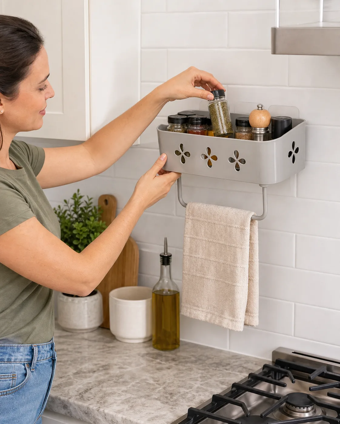 Kitchen spice storage caddy Kitchen spice storage caddy