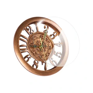 European Retro Wall Clock Home Round Clock 11 Inch Living Room Clock Creative Wall Clock Quartz Clock