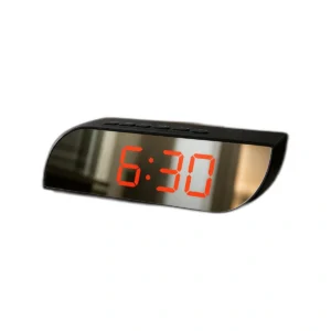 Modern Digital Alarm Clock | Mirror LED Display | Multi-Color | Dimmable Snooze