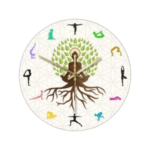 Yoga Action Personality Clock Wall Clock