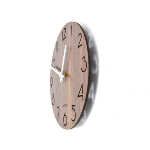 Silent Wood Wall Clock - Modern Minimalist Home Decor for Living Room Bedroom