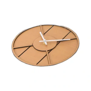 Large Roman Numeral Wall Clock - Modern Farmhouse Rustic Wood Decor