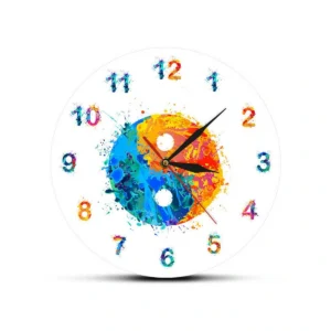 Yin Yang Bagua Decoration Clock Wall Clock