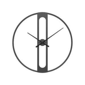 Large Modern Silent Wall Clock - Minimalist Metal Design for Home Decor