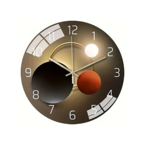 Modern Silent Glass Wall Clock | Minimalist Design for Home & Office Decor