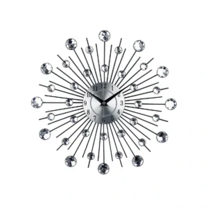 Mute Wall Clock Creative Living Room Decoration Big Clock Simple Round Wall Clock Art Electronic Clock Wall Watch