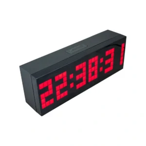 Modern LED Digital Alarm Clock with Large Multi-Color Display & Snooze Function