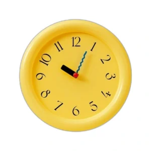 Modern Minimalist Wall Clock | Silent Non-Ticking | Colorful Design