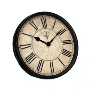 Home Clocks Living Room Metal Creative Wall Clock Retro Iron Clock