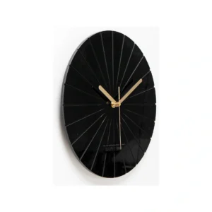 Minimalist Black & Gold Silent Wall Clock | Modern Home Decor Timepiece