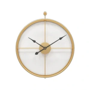 Large Modern Metal Wall Clock | Minimalist Decorative Nordic Style Silent Art