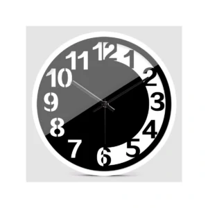HICAT Creative Silent Wall Clock | Modern Decorative Home Decor Accent
