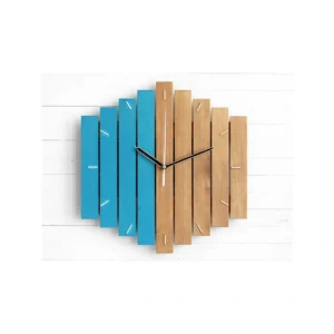Rural Pastoral European-style Wooden Wall Clock Creative Retro Living Room Clock